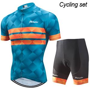 Pro Radsporttrikot Set Herren Radsport Set Outdoor Sport Fahrradkleidung Damen Atmungsaktiv Anti-UV MTB Fahrradkleidung Trage Anzug Set