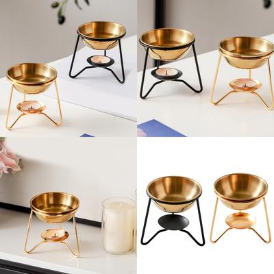 Metal Wax Melt Warmer Essential Oil Burners Scented Diffuser Tealight Holder for Aromatherapies and Home Decoration