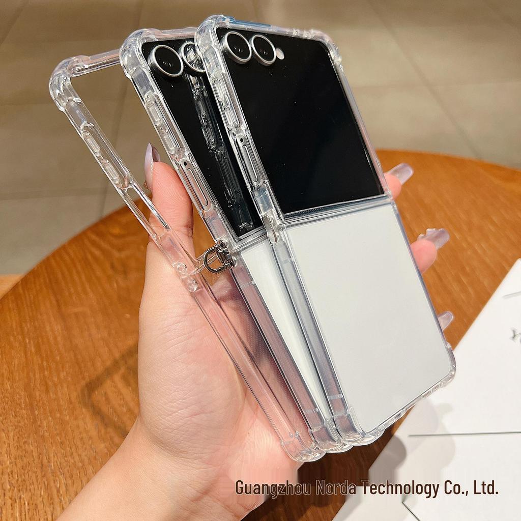 Z Flip7 Airbag Anti-Fall TPU Transparent Case