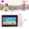 3'' 180° Flip Screen Vlog Camera 18X Zoom Autofocus Compact Travel Camera with Flash 5K 75MP WiFi Digital Camera for Photography
