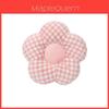 Modern Minimalist Floral Pattern Pillow With Faux Bunny Fur Cover For Sofa Decor