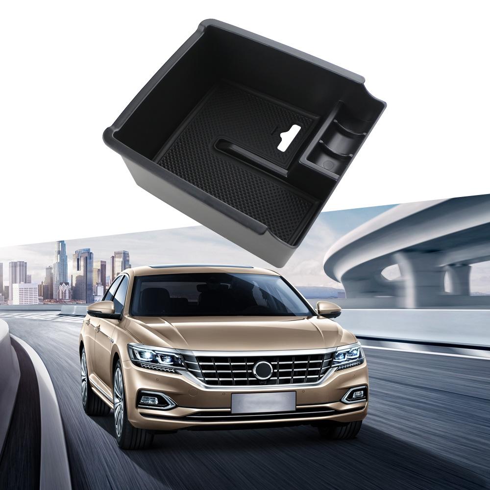 Car Armrest Storage Box for VW Volkswagen Passat B8 Sedan Variant Alltrack 2015-2017 Center Console Glove Case Tray Bin Container