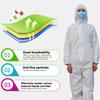 2 Stück Hazmat-Anzug Verdicktes SMS Anti-Virus Schutzkleidung Sicherheits-Overall Isolation Einweg