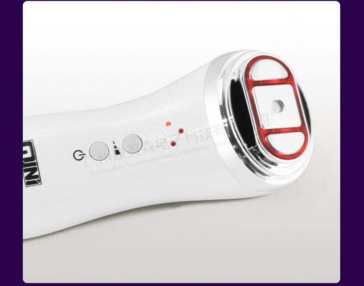 Compact Ultrasonic Home Facial Skincare Device with Radio Frequency Technology