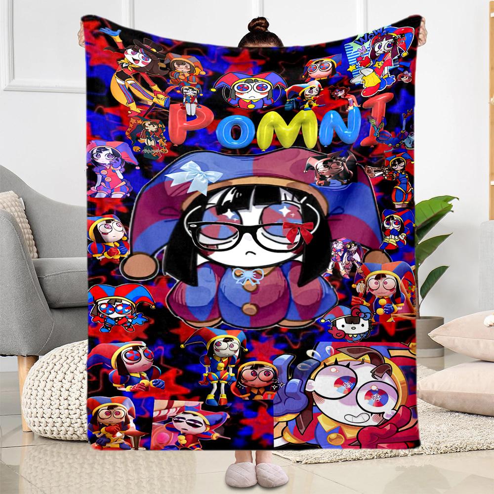 Digital Circus Blanket Comfortable Perfect for Sofa Seaside Office Chair for All Seasons Modern Style Gift for Travel Home Birthdays