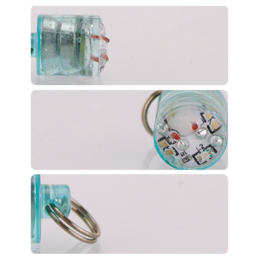 Mini Fishing  Led  Light Flash Lamp Cylindrical Button Fish Lure Lamp Fishing Tackle
