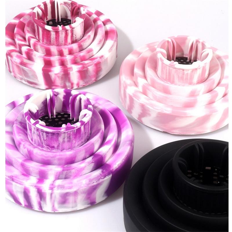 1PC Gradient Foldable Silicone Hairdryer Diffuser Cover Temperature Resistant Silica Hairdressing Curly Styling Hair Salon Tool