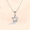 Fashion New Jewelry Short Simple Hexagram Pendant Women's Necklace Zircon Pendant