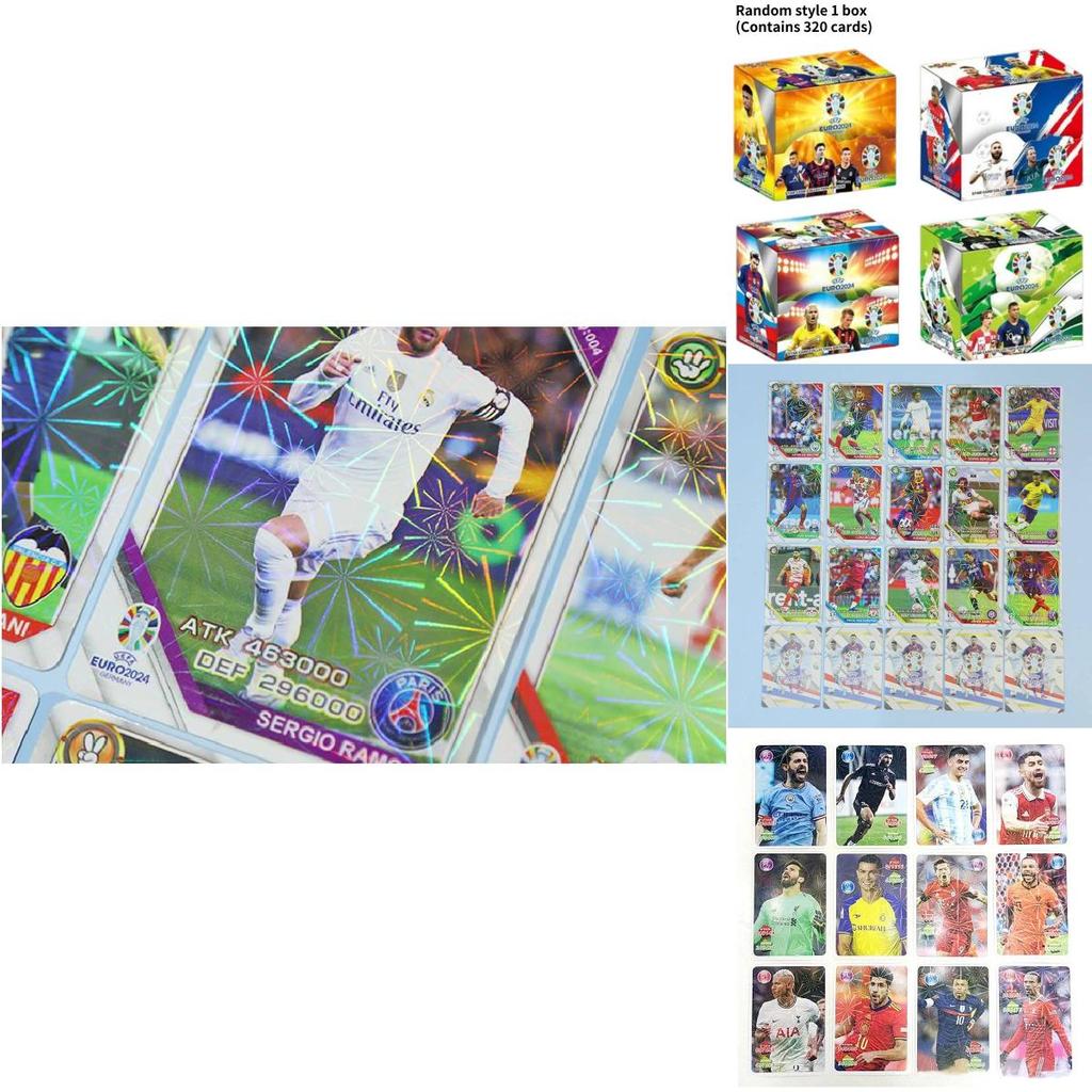 Elite Football Star Cards European Cup Messi Ronaldo Neymar Collectible Card Collection