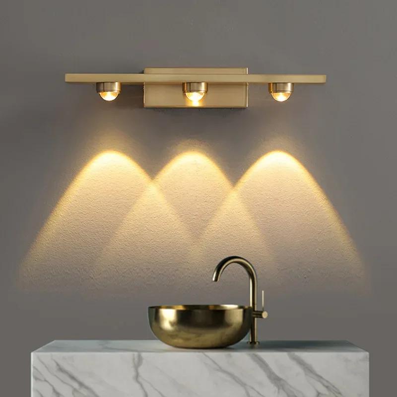 All Copper Wall Lamp Modern Bedside Reading Indoor Nordic Led Scone Wall Lamp Living Room Indoor Bedroom Lamp