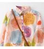 Camicia Vintage a Maniche Lunghe con Stampa Floreale 2026