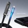 2-In-1 Type-C Cable Foldable Mobile Phone Holder 240W Fast Charging Data Cable Multifunction Phone Charge Bracket Dual Pd Cable
