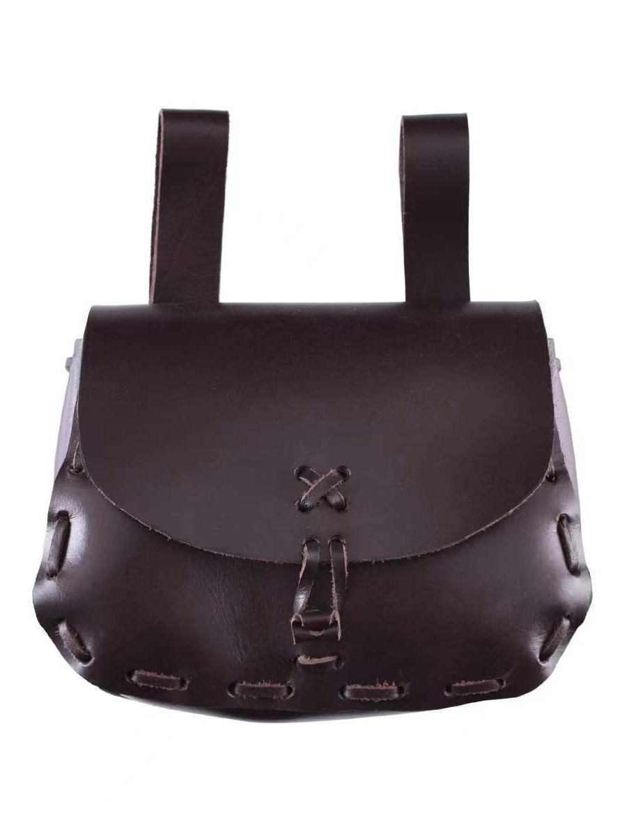 

Vintage Medieval Renaissance COSPLAY Waist Bag - Knight-Inspired Nordic Retro Style One Size чёрный