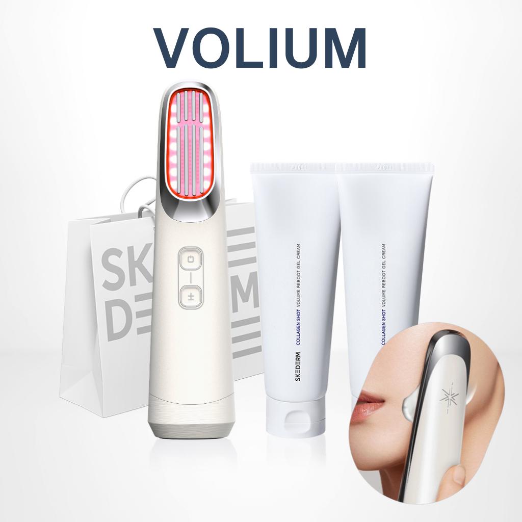 

[SKEDERM] VOLIUM High Frequency Beauty Devices+Gel Cream 2PCS+Galvanic Vibration Massager(June limited) Silver