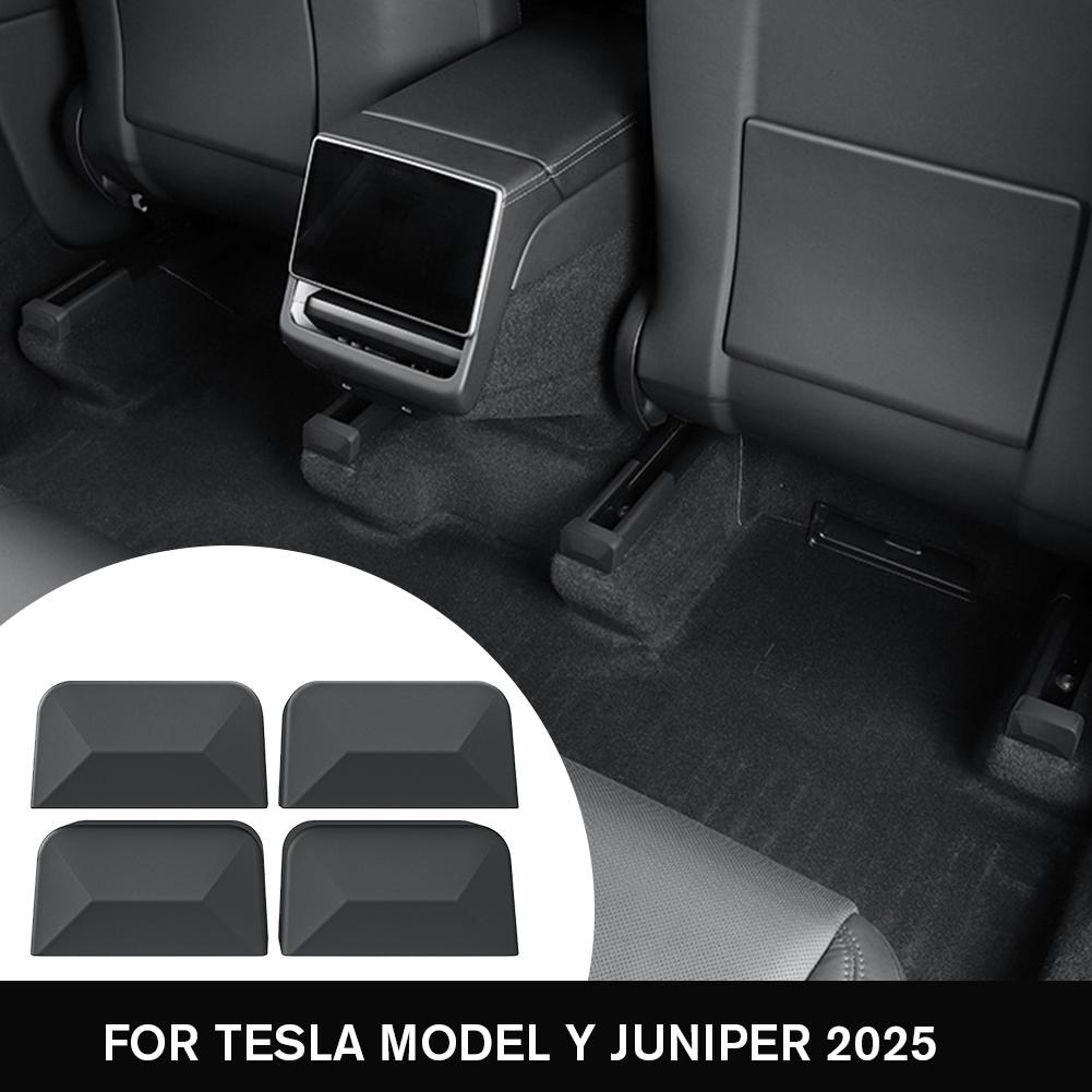 For Tesla Modely Juniper 2025 Car Slide Rail Plug Tpe Back Slide Rail Anti-collision Pad For Tesla 2025 O9p4