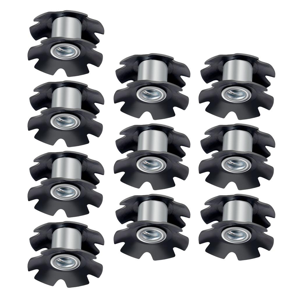 10Pcs Bicycles Headset Star Nut Mountain Bike Fangled Nut Front Fork Mount Core Fastening Bolts Easy To Install
