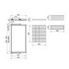 Kit tiroir d'organisation Emuca avec plateau auxiliaire et glissières à fermeture douce pour armoires module 900mm gris pierre