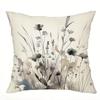 Boho Vallmo Blomma Kuddfodral Akvarellmönster Kuddfodral Mjuk Dekorativ Soffa Sovrum Kontor Bil Hem Botanisk Konst