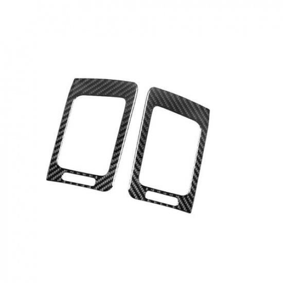 2Pcs Carbon Fiber Side Air Vent Outlet Cover Trim For Infiniti G37 2010-2013