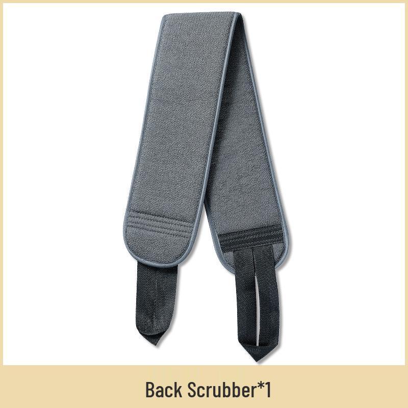 Herren Peeling-Handtuch-Set - 3-teiliger Rückenwäscher & Badekugel