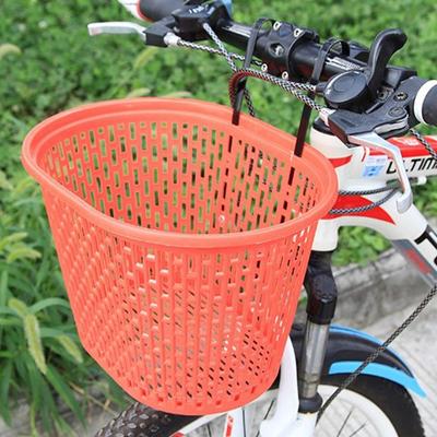 Cesta de Bicicleta Infantil de Plástico Cesta Hueca para Manillar de Patinete Accesorios Traseros para Ciclismo