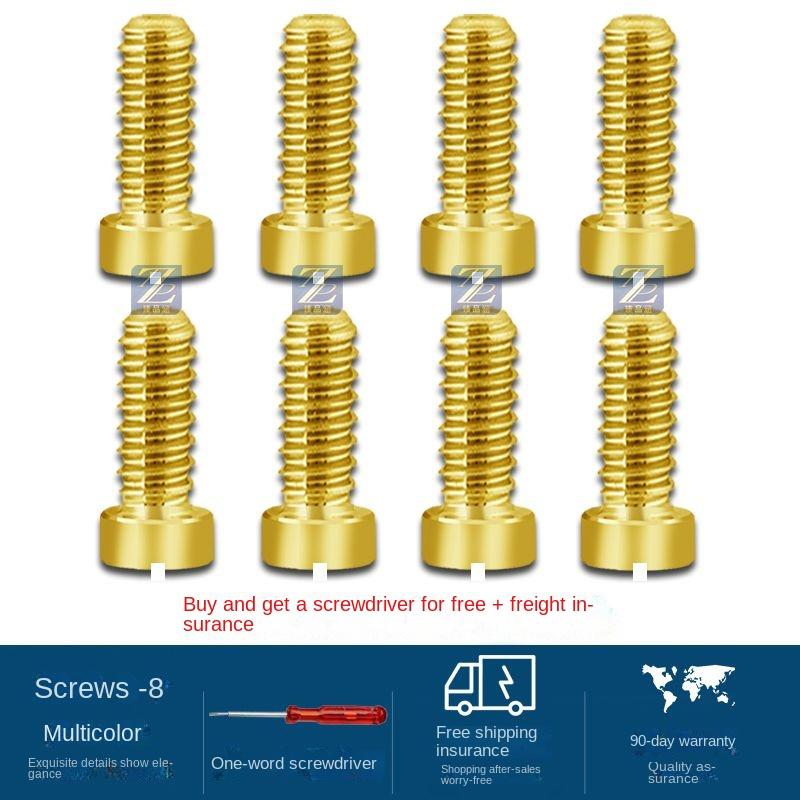 

Back Cover Screw for Cartier Blue Balloon Watch Band Panel Bottom Small Cover Back Flat Head Screw with Tools Watch Accessories For 28mm dial&1.2mm