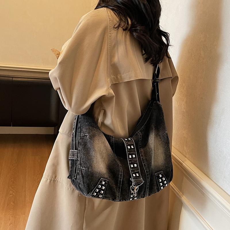 Torba Kowbojska Damska Duża Pojemność Podpachowa Pierogowa Torba na Ramię