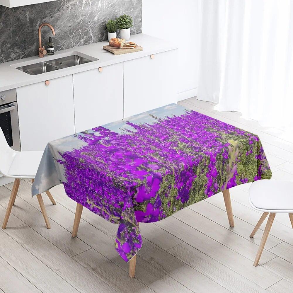 Blumentischdecke, Rose, Tulpe, Restaurant, Tischdekoration, Hochzeit, Antifouling, rechteckig