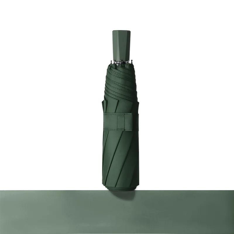 8 Ribs Rain Umbrella Three-folding Anti-UV Waterproof Windproof Umbrellas Portable Travel Resistant Trip Sun UMBRELLAS For Women