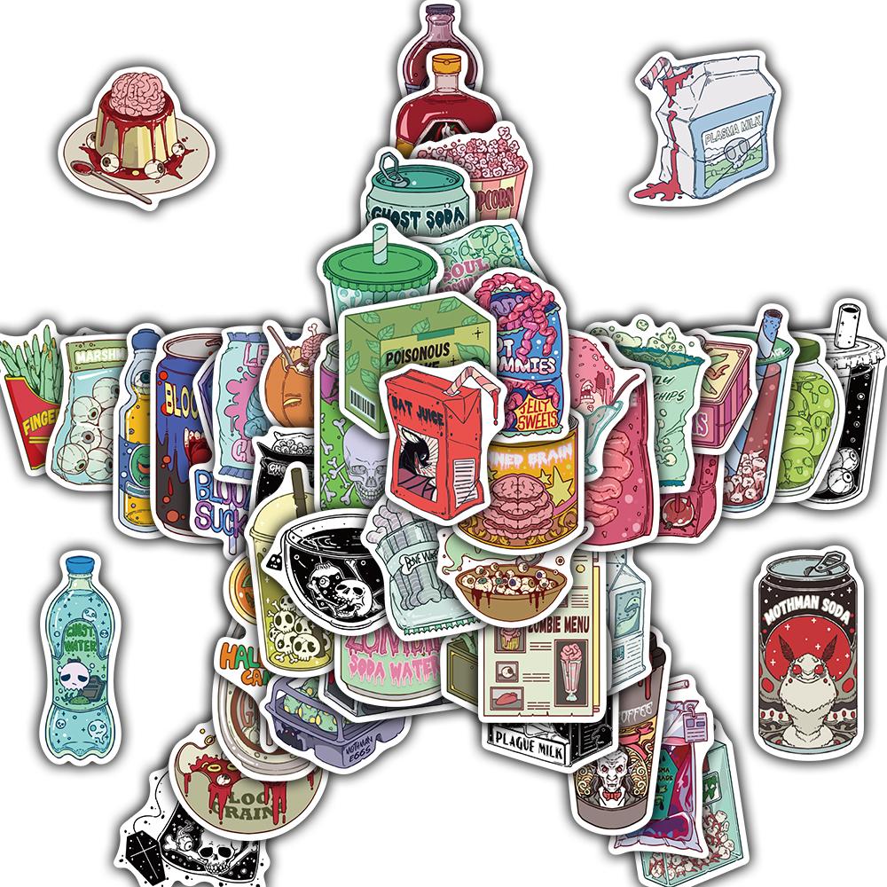 

50/100PCS Fruit Tea Bag Sticker Cartoon Waterproof DIY Personalize Laptop Suitcase Diary Guitar Phone Case Collection Stickers