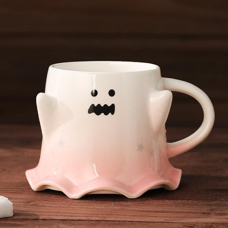Coffee Cup Ceramic Cup Mug 300ml Water Cup Halloween Gift Festival Decoration Drink Cartoon Cute
