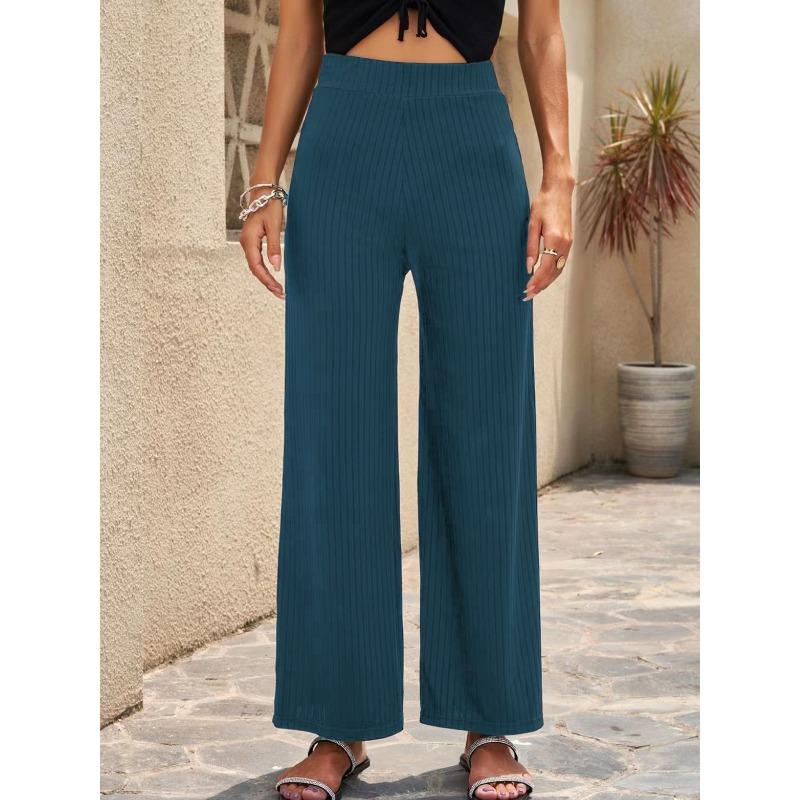JPNTKY Women's Fashion Casual Solid Color Print Pants & Capris