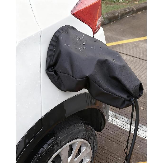 IZTOSS EV Charger Cover, Waterproof Charging Port Cover, Double-Sided, Rain Sun UV Snow Protection, Magnetic Adsorption Universal for Most Electric