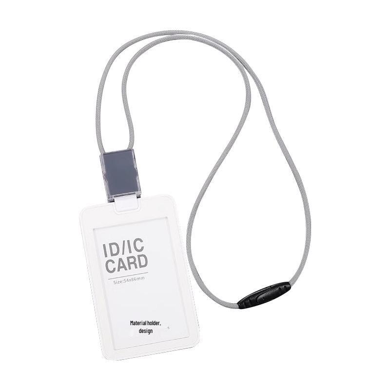 ID Card Holder with Retractable Lanyard for Business, Employee, Student, and Bus Cards