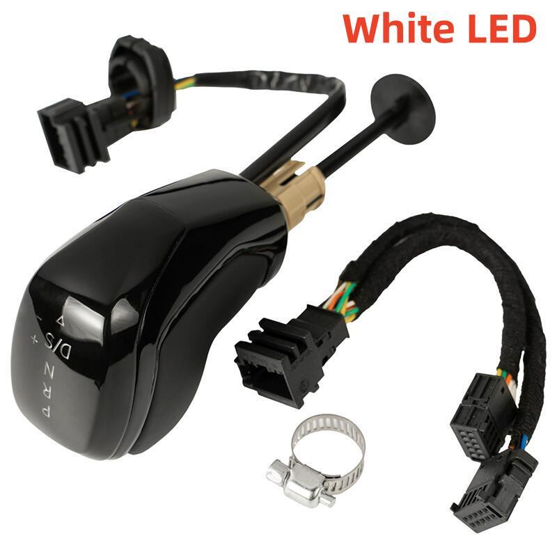 

For VW Volkswagen Passat B7/B8 Golf 6/7 Tiguan Skoda Octavia Scirocco DSG Automatic Gear Shift Knob Lever Shifter Pen LED Light White LED Black