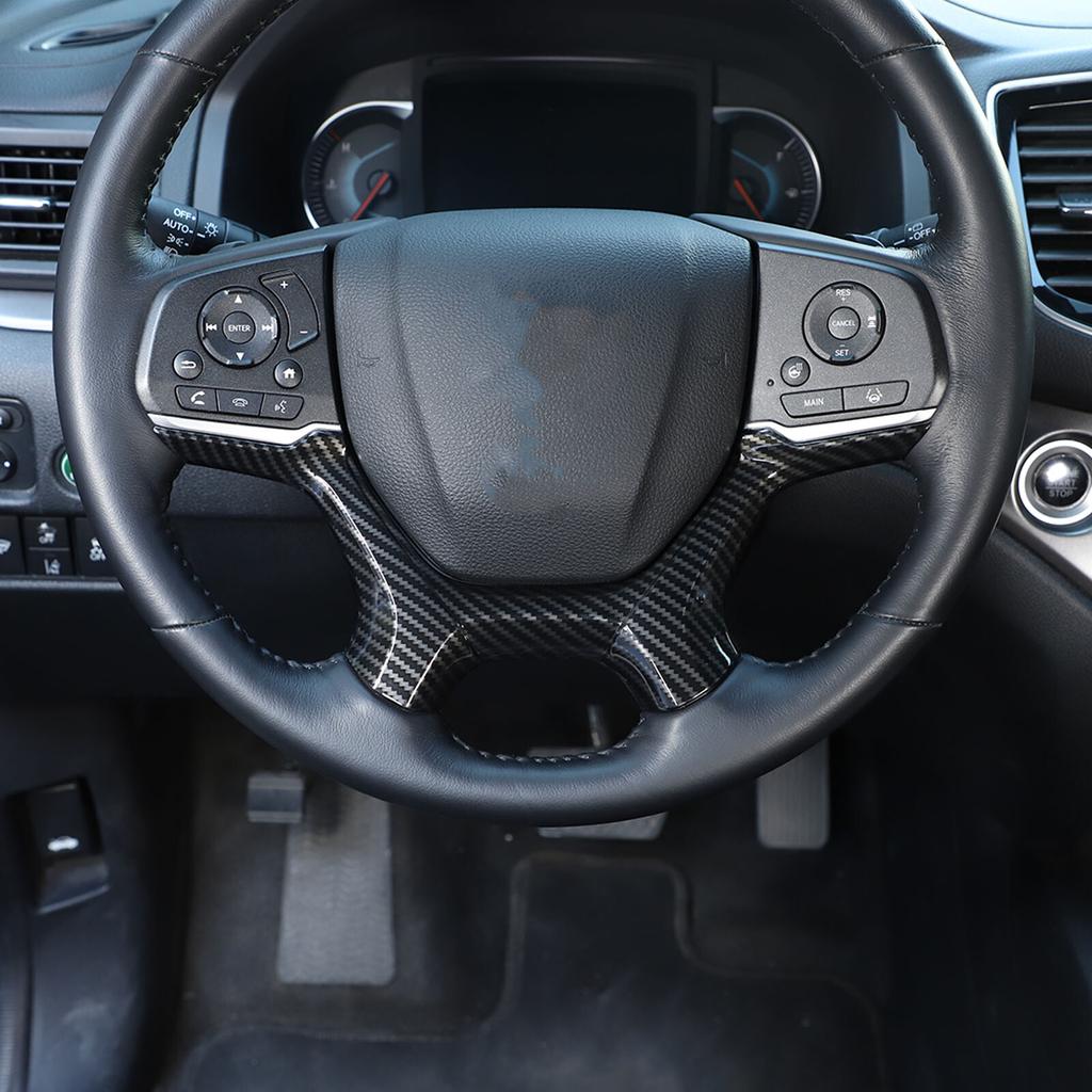 ABS Carbon fiber Steering Wheel Cover Trim Frame For Honda Pilot -22