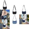 Women Denim Crossbody Bag In Street Trend Style With Soft Structure And Zipper Closure