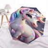 1pc Unicorn FantasyOpen/Close Umbrella-Windproof, Compact Travel Umbrella, Sturdy 8-Rib Shaft, Outdoor Accessory, 1121