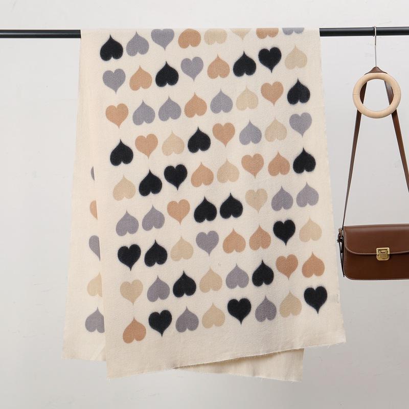 Arrange Love 70 New Autumn and Winter Skin-friendly and Warm Imitation Cashmere Printed Scarf Sweet and Versatile