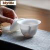 150ml Mutton Fat Jade Gaiwan Luxury Tea Bowl Not Hot Tea Tureen Tea Bowl With Lid Kit Tea Brewing Cover Bowl Tea Ceremony Gift