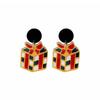 Snowman Christmas Tree Bells Christmas Earrings Christmas Ear Hook Dangle Earring Christmas Gift