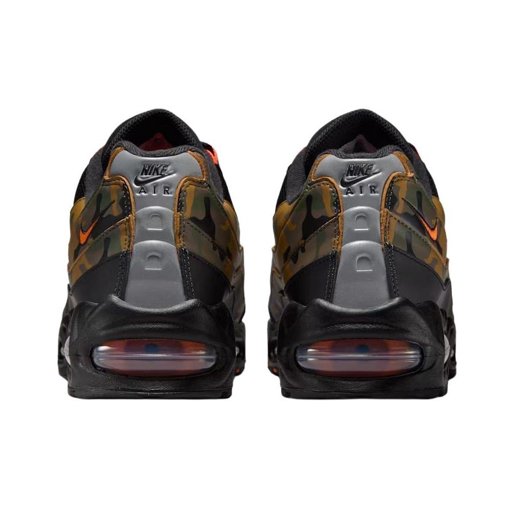 Nike Air Max 95 OG Orange Camo Unisex Sneakers Black Safety-Orange Metallic-Silver HQ1973-001