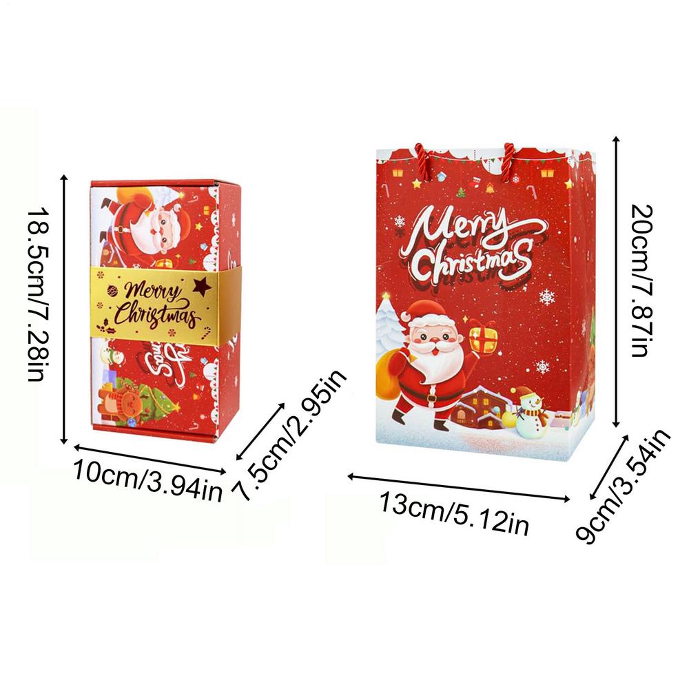 

New 10Pcs Christmas Surprise Gift Boxes Folding Bouncing Red Green DIY Gift Boxes Explosion Money Bounces Boxes For Christmas Other красный