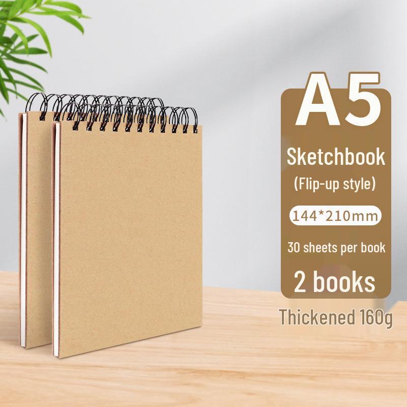 A4 Hardcover Spiral Sketchbook for Art Students & Children, A3/A4/8K Drawing Pad