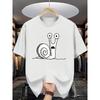 European Sizes Summer Men's Fashion Pattern Short Sleeve T-shirt with Letter Pattern Print