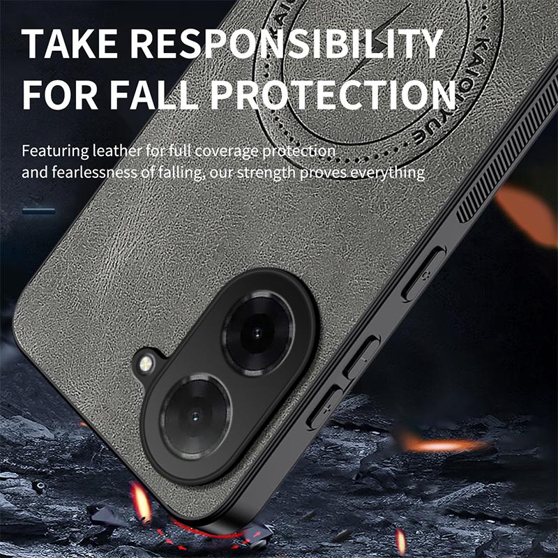 For Redmi A5 New Leather Matte Frosted Magnetic Phone Case For Redmi A5 4G Shockproof Bumper Soft Cover For Redmi A5 Phone Shell