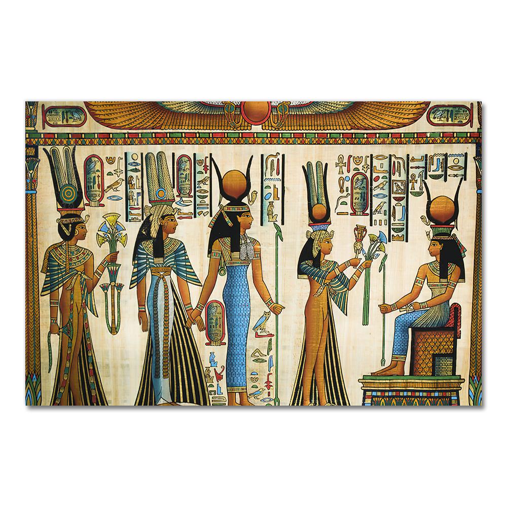Retro ägyptische Landschaft Wandbild für Wohnzimmer religiöse Malerei Leinwand Kunst Poster und Drucke Heimdekoration ohne Rahmen