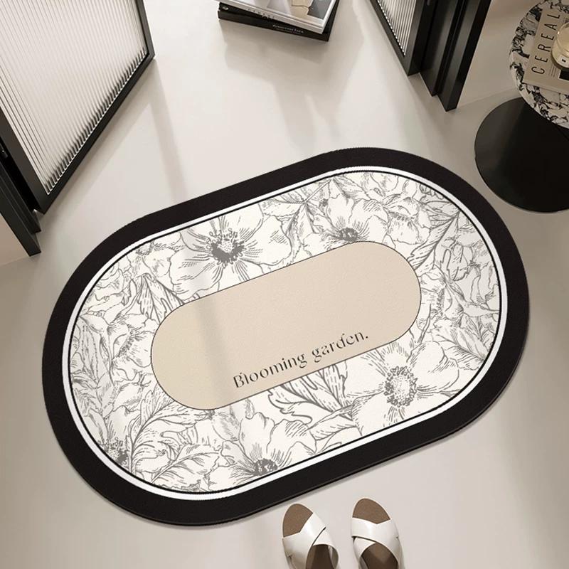 Bathroom Mats Mat Soft Diatom Ooze Absorbent Silicone Non Slip Toilet Toilet Toilet Doorway Carpet Bathroom