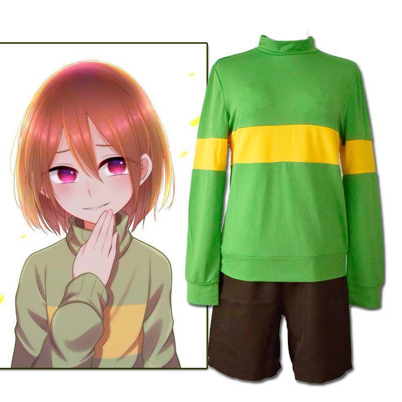 Legendary Undertale Frisk & Chara Female Cosplay Costume Set