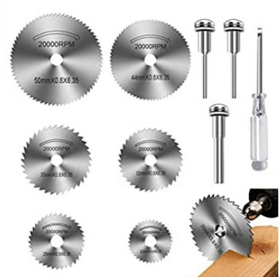 Power Drill Circular Saw Blade Set - High-Speed Steel Thin Cutting Disc for Woodworking and Electric Grinder